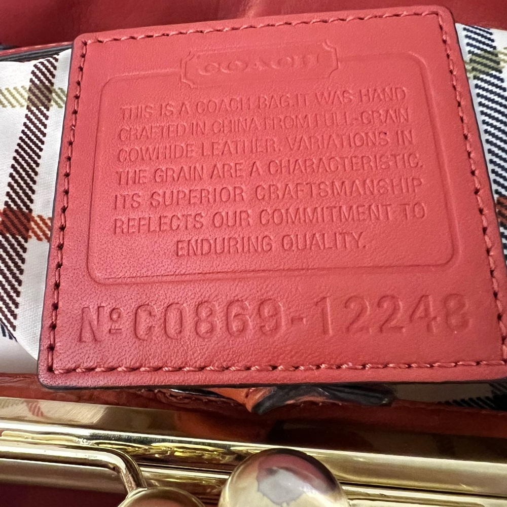 RARE vintage Coach Ergo pleated frame kisslock satchel UPDATED price/pics 8/2026 - Picture 7 of 16
